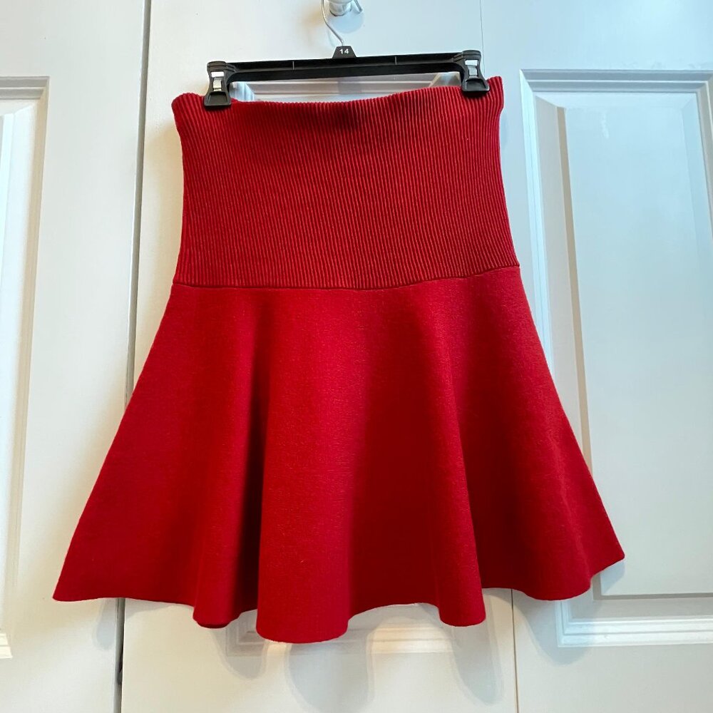ZARA Basic Collection Knit Flare Skirt Size M NWT